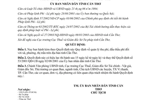 Quyết định 41/2003/QĐ-UB về Quy định quản lý thu phí đấu thầu phí