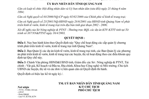 Quyết định 43/2003/QĐ-UB quản lý phát triển kinh tế vườn kinh tế trang trại Quảng Nam