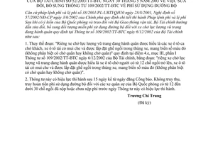 Thông tư 52/2003/TT-BTC phí sử dụng đường bộ bổ sung Thông tư 109/2002/TT-BTC