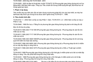 Tiêu chuẩn Việt Nam TCVN 5929:2003 về mô tô, xe máy hai bánh -yêu cầu an toàn chung và phương pháp thử do Bộ Khoa học và Công nghệ ban hành