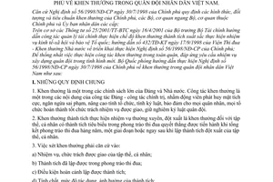 Thông tư 42/2003/TT-BQP hướng dẫn thực hiện Nghị định 56/1998/NĐ-CP khen thưởng trong quân đội nhân dân Việt Nam