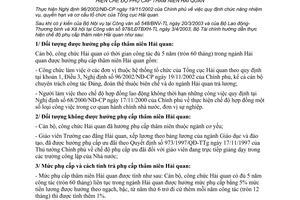 Thông tư 40/2003/TT-BTC hướng dẫn thực hiện chế độ phụ cấp thâm niên hải quan