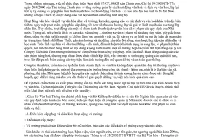 Chỉ thị 12/2003/CT-UBBT tăng cường quản lý vũ trường karaoke quảng cáo dịch vụ văn hóa Bình Thuận