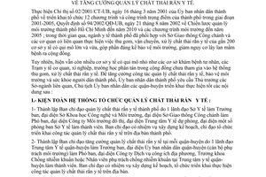 Chỉ thị 09/2003/CT-UB tăng cường quản lý chất thải rắn y tế