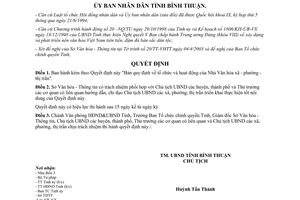 Quyết định 31/2003/QĐ-UBBT tổ chức và hoạt động Nhà Văn hóa xã phường thị trấn Bình Thuận