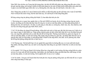 Chỉ thị 17/2003/CT-UB tăng cường phòng chống dịch bệnh mùa hè Quảng Bình