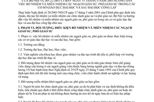 Thông tư 22/2003/TT-BNV hướng dẫn bổ nhiệm và miễn nhiệm các ngạch giáo sư, phó giáo sư trong các cơ sở giáo dục đại học và sau đại học công lập