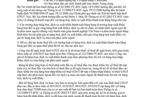 Công văn 5957 TC/TCT thanh toán hàng hoá, dịch vụ xuất khẩu bằng hàng