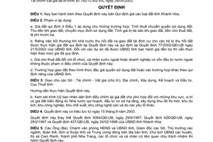 Quyết định 46/2003/QĐ-UB giá các loại đất