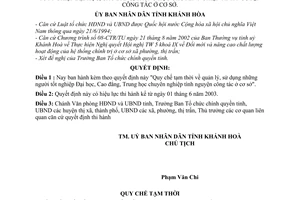 Quyết định 45/2003/QĐ-UB Quy chế tạm thời quản lý sử dụng