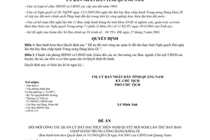 Quyết định 53/2003/QĐ-UB Đề án đổi mới công tác quản lý đất đai