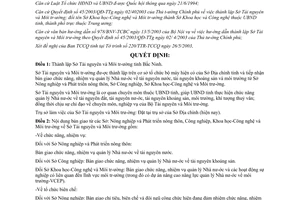 Quyết định 51/2003/QĐ-UB thành lập Sở Tài nguyên Môi trường Bắc Ninh