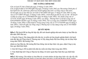 Quyết định 116/2003/QĐ-TTg Đề án tổng thể sắp xếp, đổi mới doanh nghiệp nhà nước thuộc ủy ban Dân tộc đến năm 2005