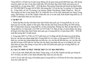 Chỉ thị 01/2003/CT-BYT tăng cường công tác quản lý trang thiết bị y tế