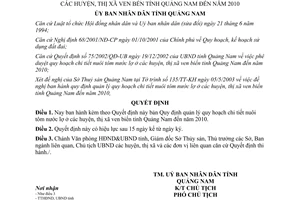 Quyết định 60/2003/QĐ-UB quy hoạch chi tiết nuôi tôm nước lợ  ven bển Quảng Nam đến 2010