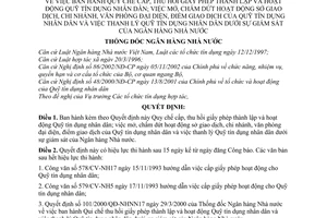 Quyết định 615/2003/QĐ-NHNN Quy chế cấp thu hồi giấy phép lập hoạt động Quỹ tín dụng nhân dân mở chấm dứt hoạt động Quỹ TDND thanh lý Quỹ TDND