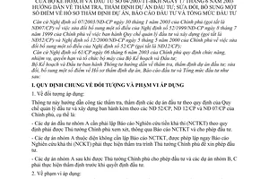 Thông tư 04/2003/TT-BKH hướng dẫn về thẩm tra, thẩm định dự án đầu tư, bổ sung hồ sơ thẩm định dự án, Báo cáo đầu tư và Tổng mức đầu tư
