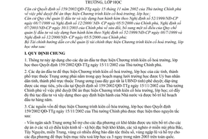 Thông tư 58/2003/TT-BTC hướng dẫn quản lý tài chính thực hiện Chương trình kiên cố hoá trường, lớp học