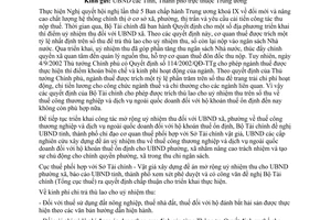 Công văn 6659/TC/TCT thực hiện đề án mở rộng uỷ nhiệm thu Uỷ ban nhân dân xã