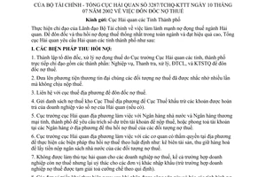 Công văn 3287/TCHQ-KTTT đôn đốc nợ thuế