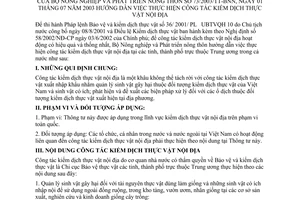 Thông tư 73/2003/TT-BNN hướng dẫn thực hiện công tác kiểm dịch thực vật nội địa