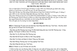 Quyết định 0808/2003/QĐ-BTM lập Tổ giám sát liên bộ thực hiện Hiệp định Dệt may Việt Nam - Hoa Kỳ