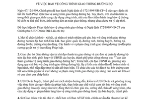 Chỉ thị 14/2003/CT-UB bảo vệ công trình giao thông đường bộ Đắk Lắk