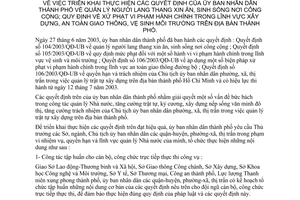 Chỉ thị 13/2003/CT-UB quản lý người lang thang xin ăn sinh sống nơi công cộng xử phạt vi phạm hành chính xây dựng giao thông môi trường