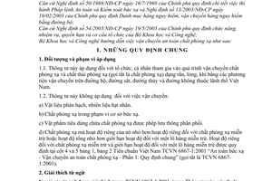 Thông tư 14/2003/TT-BKHCN hướng dẫn vận chuyển an toàn chất phóng xạ