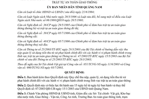 Quyết định 64/2003/QĐ-UB về thu quản lý tiền thu từ xử phạt vi phạm giao thông