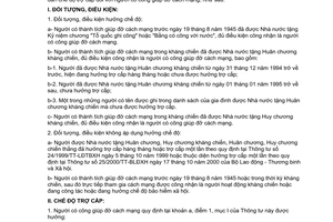 Thông tư 18/2003/TT-BLĐTBXH hướng dẫn chế độ trợ cấp người có công giúp đỡ cách mạng