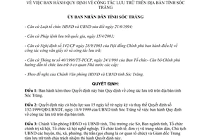 Quyết định 123/2003/QĐ.UBNDT công tác lưu trữ Sóc Trăng