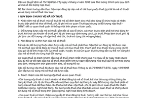 Thông tư 68/2003/TT-BTC hướng dẫn thi hành Quyết định 75/1998/QĐ-TTg