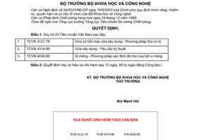 Quyết định 18/2003/QĐ-BKHCN  hủy bỏ Tiêu chuẩn Việt Nam