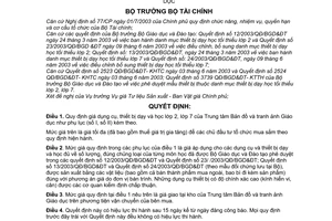 Quyết định 103/2003/QĐ-BTC giá thiết bị dạy học lớp 2, 7  Trung tâm Bản đồ và tranh ảnh Giáo dục hành