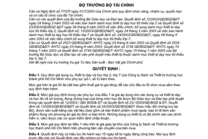 Quyết định 104/2003/QĐ-BTC giá thiết bị dạy học lớp 2, 7 Công ty Sách và Thiết bị trường học thành phố Hồ Chí Minh