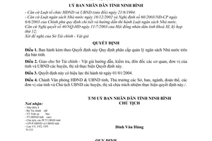 Quyết định 1480/2003/QĐ-UB phân cấp quản lý ngân sách Nhà nước