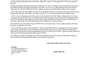 Chỉ thị 22/2003/CT-UB sơ kết 5 năm thực hiện bồi dưỡng kiến thức quốc phòng 1999-2003 An Giang