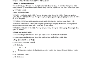 Tiêu chuẩn ngành 22TCN 307:2003 về phương tiện giao thông cơ giới đường bộ ô tô - yêu cầu an toàn chung do Bộ Giao thông vận tải ban hành