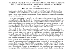 Công văn 98/2003/KHXX  iải quyết bồi thường thiệt hại theo NQ 388/2003/NQ-UBTVQH11