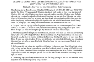 Công văn 3047/TCT/AC thủ tục xác minh hoá đơn