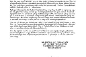 Công văn 4376/TM-TTr báo cáo công tác thanh tra quý 3 năm 2003