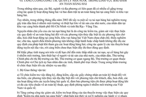 Chỉ thị 17/2003/CT-TTg tăng cường công tác quản lý nhà nước lĩnh vực bảo đảm an toàn hàng hải