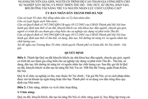 Quyết định 93/2003/QĐ-UB thành lập Quỹ ưu đãi khuyến khích nhà khoa học đầu ngành chuyên gia giỏi, người có trình độ cao tham gia cống hiến cho thủ đô