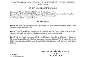 Quyết định 374/2003/QĐ-UB Quy chế quản lý và sử dụng viện trợ phi Chính phủ