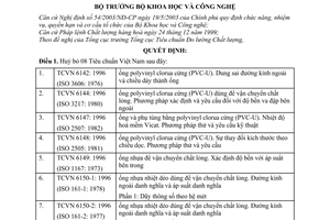 Quyết định 24/2003/QĐ-BKHCN huỷ bỏ Tiêu chuẩn Việt Nam