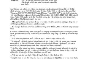 Công văn 9080/YT-QLD giải thích hướng dẫn triển khai TTLT 08/2003/TTLT/BYT-BTC