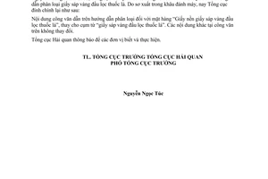 Công văn 4756/TCHQ-KTTT đính chính Công văn