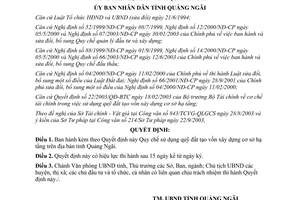 Quyết định 170/2003/QĐ-UB Quy chế sử dụng quỹ đất tạo vốn xây dựng cơ sở