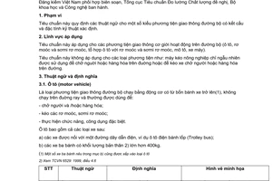 Tiêu chuẩn Việt Nam TCVN 6211:2003 (ISO 3833 : 1977) về phương tiện giao thông đường bộ - kiểu - thuật ngữ và định nghĩa do Bộ Khoa học và Công nghệ ban hành